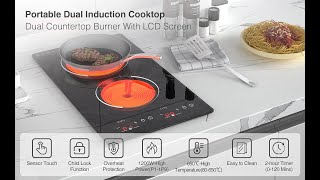 GTKZW Electric Double Built-in Ceramic Cooktop