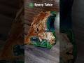 🏞️ Epoxy Resin Table/ Olive Wood 💚 #resinart #diorama #diy