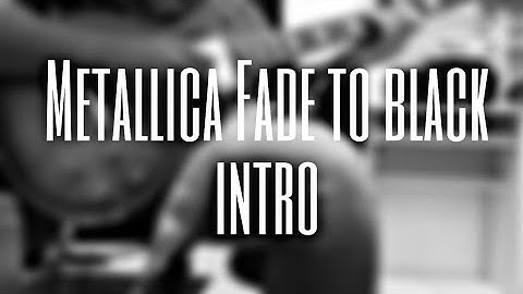 Settings/Tones for Fade to black "Metallica" (loop zoom g1Xon)