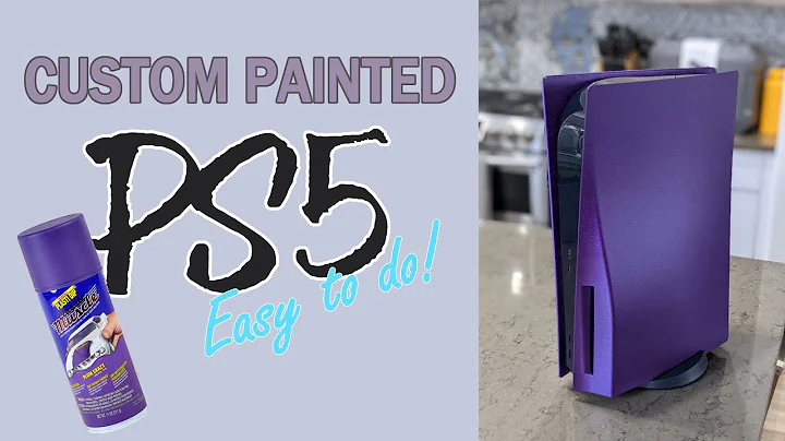 Custom painted PS5 Plum Crazy Purple covers - how does my Playstation look dipped? DIY