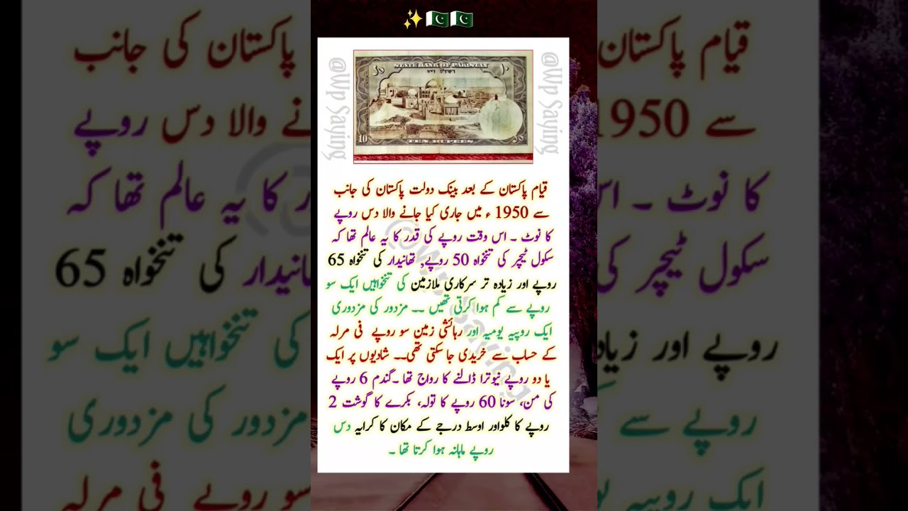 Unbelievable Prices in 1950 Pakistan | Gold 60 Rupees per Tola ! 