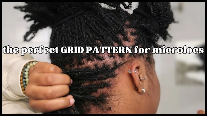 microlocs grid pattern for starter locs | microlocs installation | diy micro locs