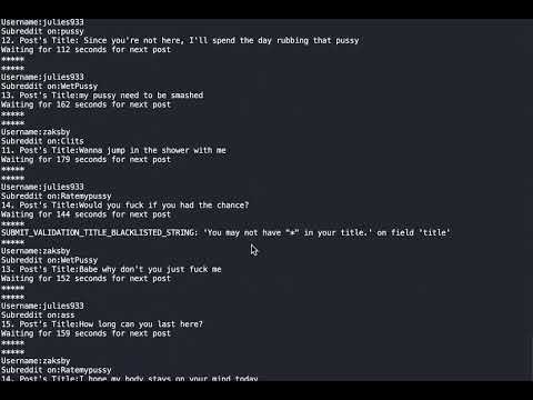 Reddit auto poster script