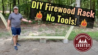 How to Make a Cheap and Easy Firewood Rack for $20.