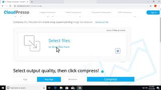 Free Online Compress JPEG at Cloudpresso.com