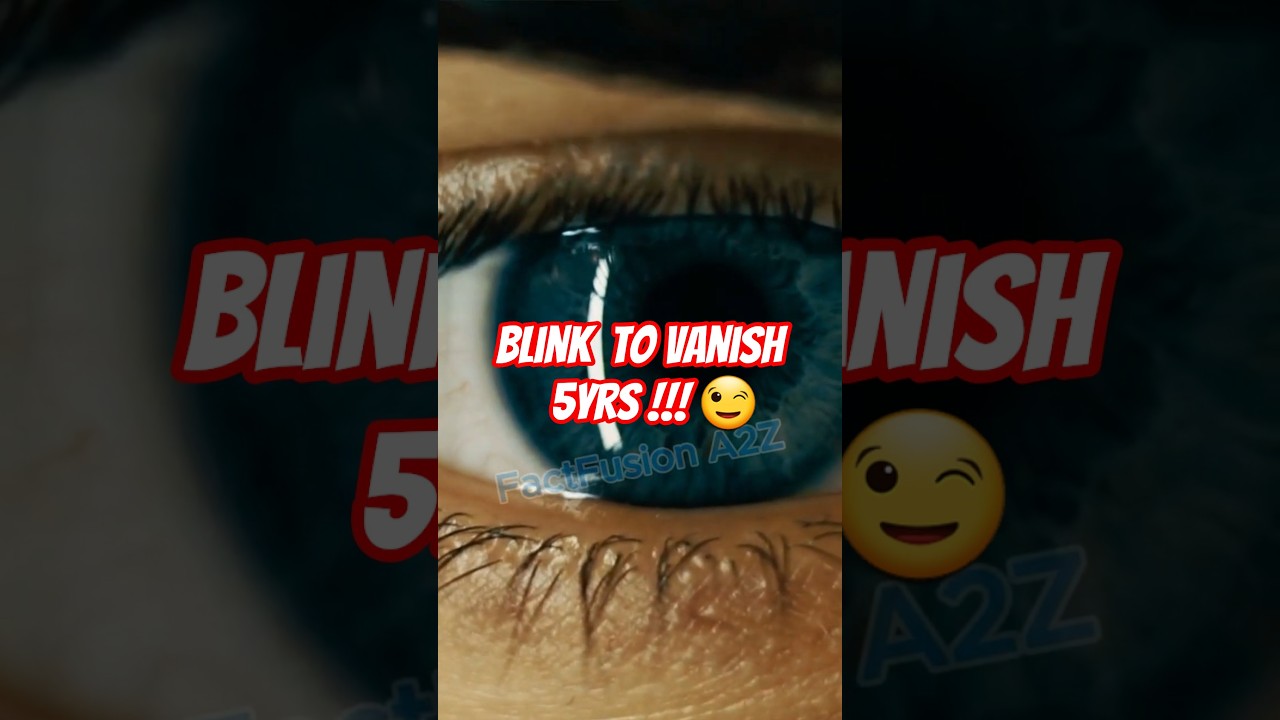 You Spend 5 YEARS Just Blinking...👁️🔴 that's around 20k per day....🫣😧