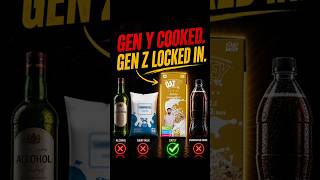 Gen Y FOLLOWED. Gen Z THINKS. #drink #different
