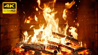 🔥 Fireplace Deep Calm (12 HOURS) with Burning Logs & Crackling Fire Sounds for Cozy Reading Time