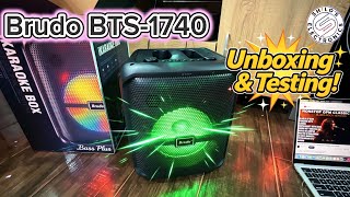 Download lagu Brudo BTS-1740 ikaraoke Bluetooth Speaker Full Unboxing and Testing