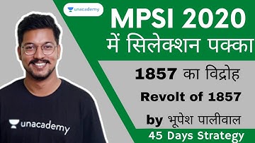 History for MP SI 2020 | Revolt Of 1857 | Ancient History for MP SI 2020 | Bhupesh Paliwal