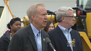 Rauner Questions Project Delay While Democrats Vie For His Spot