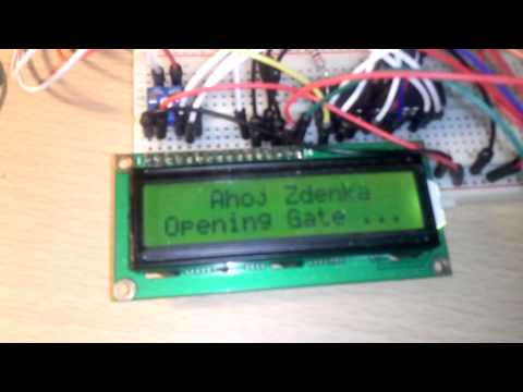 Atmega8 + LCD + RFID