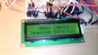Atmega8 + LCD + RFID