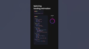 spinning loading animation || CSS || HTML