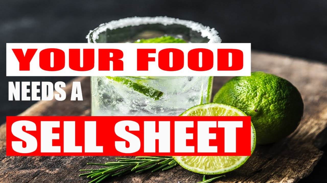 How to make a Product Sell Sheet [ Food Product Sell Sheets ] YouTube