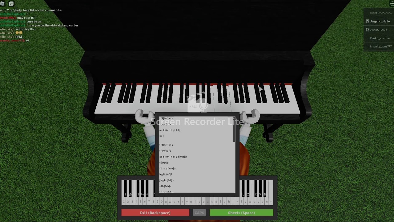 Salem Ilese- Mad At Disney ROBLOX Virtual Piano Sheets ...