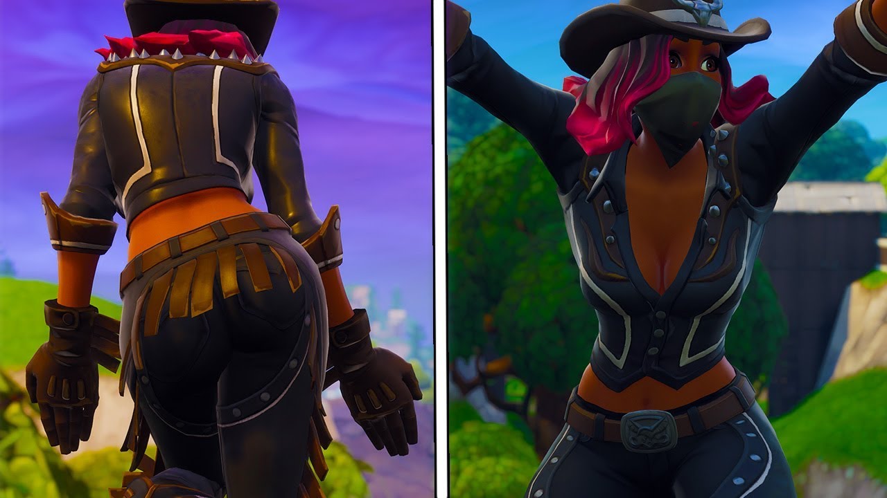fortnite cowboy girl skin - thicc calamity with cowgirl outfit stage 2 danc...