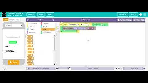 Coding | App lab code.org | Square calculator