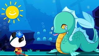 AYO BANTU BAYI PANDA MENGUMPULKAN BUAH PELANGI | KARTUN ANAK | BABYBUS PETUALANGAN PERMATA screenshot 1