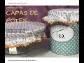 Capas de potes - Fabric Covers - venha aprender  - Adriana Dourado