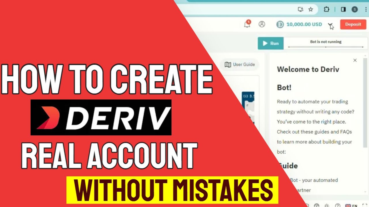 ✅ How to Create Your Real Deriv Account & Deposit Safely (Updated Tutorial)