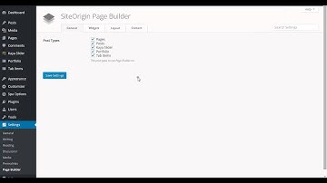 Spa - Site Origin Page Builder Settings