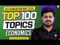 Top 100 Topics of Economics CA Foundation Exams Ft. CA Aditya Sharma