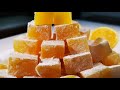 Orange Turkish delight || Lokum recipe.