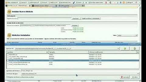 Instalar Componente y Módulos en Joomla