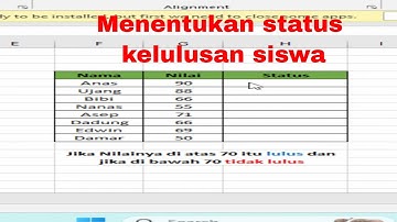 cara menentukan status lulus atau tidak nya siswa #belajarexcel #exceltips #jagoexcel #exceltricks