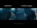 [Justice League Comparison] Aquaman &amp; Mera Fight Steppenwolf - Snydercut vs Josstice League