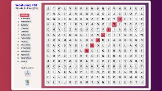 Word Search Game Challenge 50: Can You Find All 15 Before I Do? - Word Matrix screenshot 2