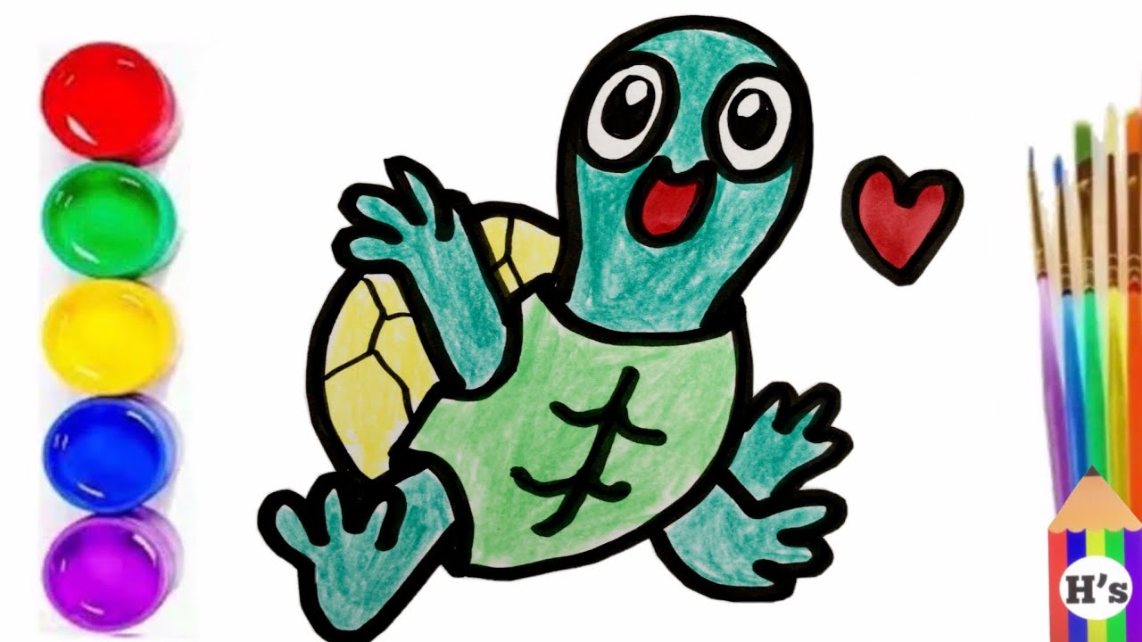 How To Draw A Cute Turtle Bolalar Uchun how-to-draw-a-cute-turtle-bolalar-uchun