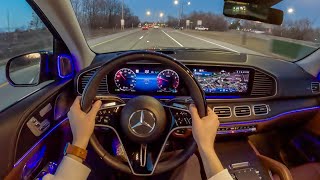 2024 Mercedes-Benz GLS580 4MATIC - POV Night Drive (Binaural Audio)