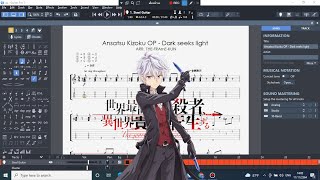 Ansatsu Kizoku OP - Dark seeks light  [ Yui Ninomiya ] Fingerstyle Guitar Cover TAB