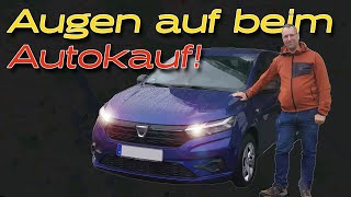 Augen auf beim Autokauf! - Dacia Sandero 2021