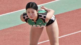 여고 최강 피지컬이 돌아왔다 ㄷㄷ 최고의 잠재력 너무나 기다렸다 ㅜㅜ 여고 200 미터 결승