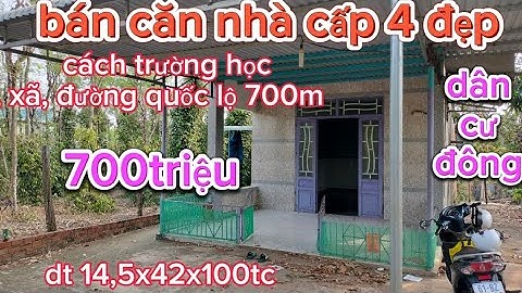 số 192🌲 bán căn nhà cấp 4,ngay khu dân cư, cách trường học, xã,bhx, đường quốc lộ 13 700m ,