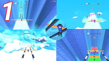 Roof Rail‪s iOS/Android Gameplay Walkthrough Part 1 Level 1-10 HD 60FPS