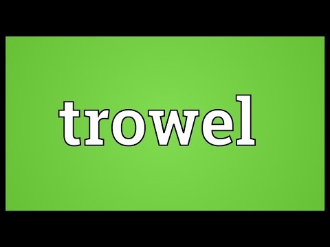 Trowel Meaning