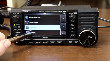 Icom IC-705 A to Z #1  Initial radio setup