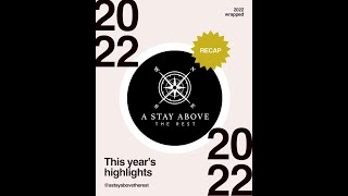 2022 Wrapped  A Stay Above The Rest&#39;s Year End Snapshots