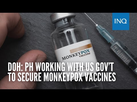 PH working with US gov’t to secure monkeypox vaccines