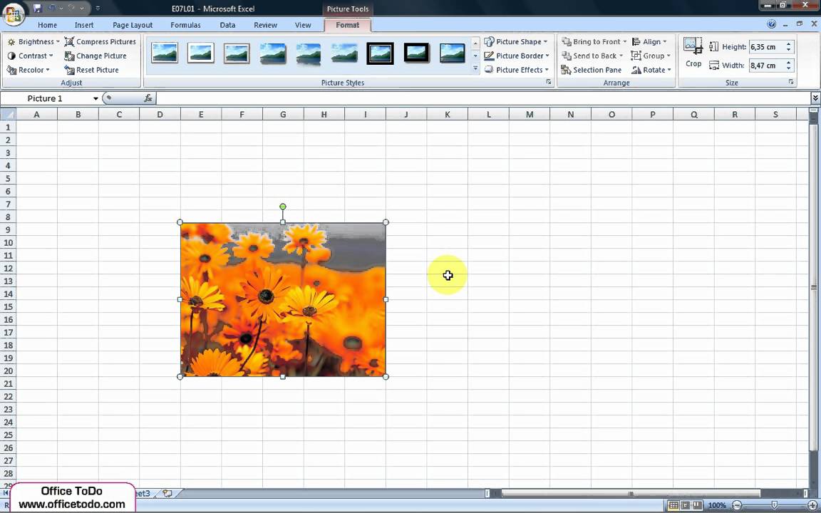 How to insert image into the cell? Excel 2007 YouTube