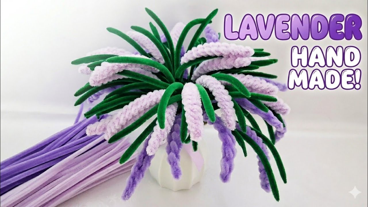 How to Make Pipe Cleaner Flower - Easy Pipe Cleaner Flower Making Tutorial - Chenille Wire Flower