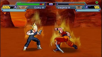 Dragonball Z Shin Budokai Another Road Super Saiyan 2 Goku vs Majin Vegeta