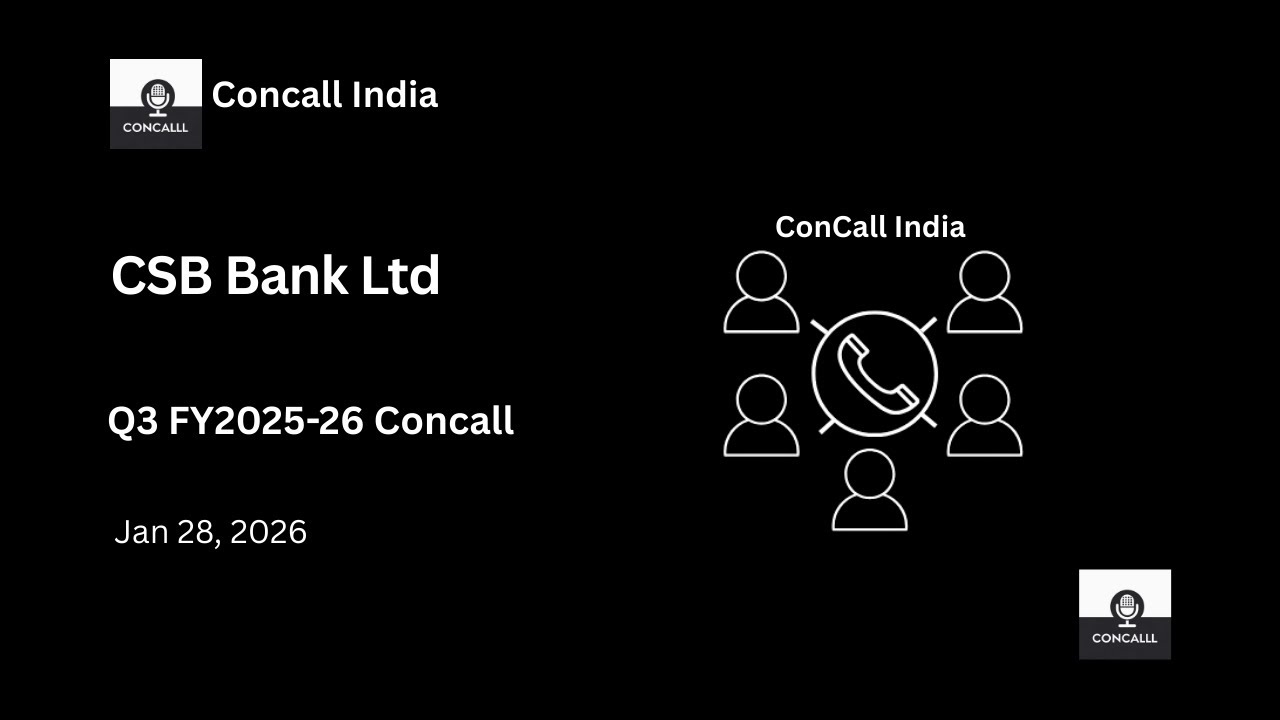 CSB Bank Ltd Q3 FY2025-26 Concall
