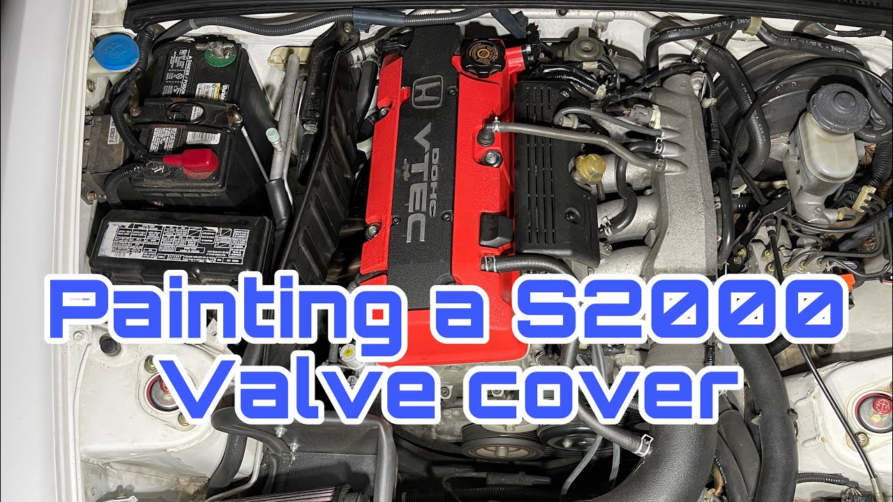 Wrinkle Paint on a Honda S2000 valve cover YouTube