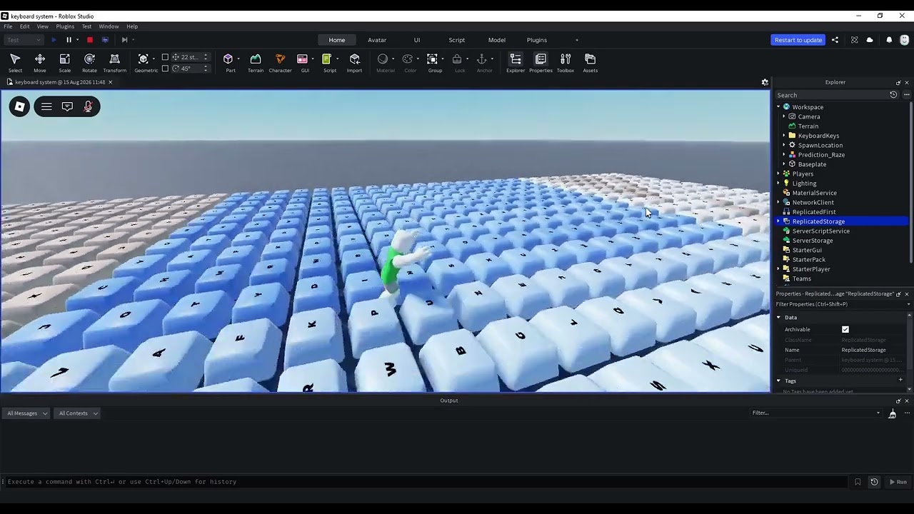 Keyboard System gameplay