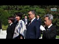 ПРЕЗИДЕНТ САДЫР ЖАПАРОВ СЕУЛДАГЫ УЛУТТУК МЕМОРИАЛГА ГҮЛ КОЙДУ